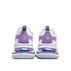 Nike Air Max 270 React Womens CU2995 911 Purple White Running Shoes 
