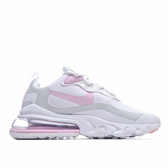 Nike Air Max 270 React Womens CZ0372 101 White Pink Green Running Shoes 