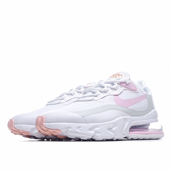 Nike Air Max 270 React Womens CZ0372 101 White Pink Green Running Shoes 
