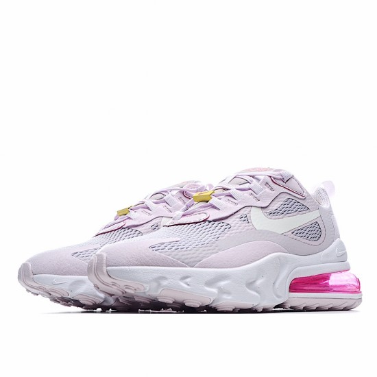 Nike Air Max 270 React Womens CZ0374 500 Pink White Running Shoes 