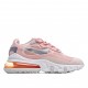 Nike Air Max 270 React Womens Pink White Running Shoes CQ5420 611 