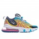 Nike Air Max 270 React Yellow Blue White CD0113 400 Mens Running Shoes 