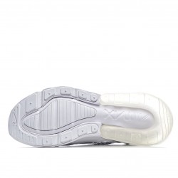 Nike Air Max 270 White Black Running Shoes AH8050 100 Unisex 