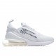 Nike Air Max 270 White Black Running Shoes AH8050 100 Unisex 