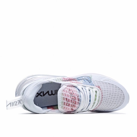 Nike Air Max 270 White Multi AH6789 201 Unisex Running Shoes 