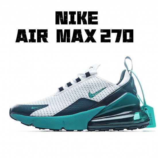 Nike Air Max 270 Green White AQ9164 102 Unisex Running Shoes 