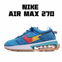 Nike Air Max 270 Pre-Day Unisex Running Shoes 971265 001 Navy Yellow Red 