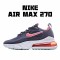 Nike Air Max 270 React Deep Blue Red Running Shoes CT1280 400 Unisex 