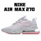 Nike Air Max 270 React Gray Red Running Shoes CQ6549 100 Unisex 