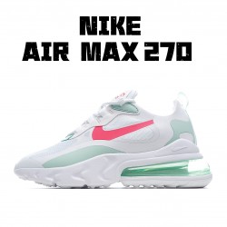 Nike Air Max 270 React Green White Pink Running Shoes CV3025 100 Womens 