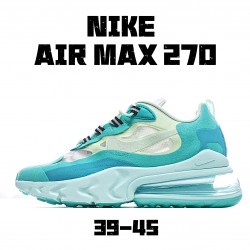 Nike Air Max 270 React Mens AO4971 301 Blue Green Running Shoes 