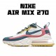 Nike Air Max 270 React Mens CT1264 103 Beige Blue Running Shoes 