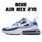 Nike Air Max 270 React Mens CT1264 104 Blue White Black Running Shoes 