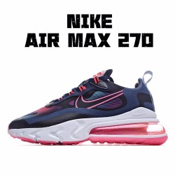 Nike Air Max 270 React Midnight Navy Hyper Pink CK6929-400 Unisex Running Shoes