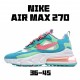 Nike Air Max 270 React Navy Orange Running Shoes AT6174 300 Unisex 