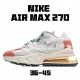 Nike Air Max 270 React Red Beige Blue Running Shoes AT6174 200 Unisex 