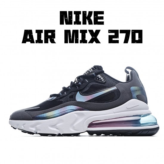 Nike Air Max 270 React SE Bubble Pack Smoke Grey Multi CT5064 001 Mens Running Shoes 