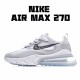 Nike Air Max 270 React Unisex Running Shoes AO4971 800 Gray Black White 