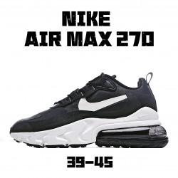 Nike Air Max 270 React Unisex AO4971 004 White Black Running Shoes 