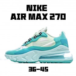 Nike Air Max 270 React Unisex AO4971 301 Ltblue Green Running Shoes 