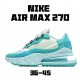 Nike Air Max 270 React Unisex AO4971 301 Ltblue Green Running Shoes 