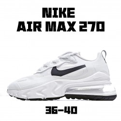 Nike Air Max 270 React White Black CI3899 101 Womens Running Shoes 