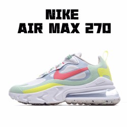 Nike Air Max 270 React White Green DB5927 161 Womens Running Shoes 