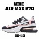 Nike Air Max 270 React Womens AT6174 005 White Black Pink Running Shoes 