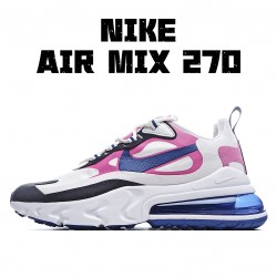 Nike Air Max 270 React Womens CI3899 100 White Purple Black Running Shoes 