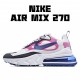 Nike Air Max 270 React Womens CI3899 100 White Purple Black Running Shoes 