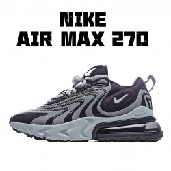 Nike Air Max 270 React Womens CK2595 600 Gray Black Running Shoes 
