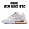 Nike Air Max 270 React Womens CQ0208 101 White Brown Running Shoes 