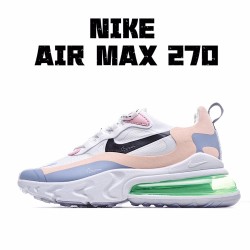 Nike Air Max 270 React Womens CT1265 400 Pink White Black Running Shoes 