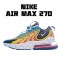 Nike Air Max 270 React Yellow Blue White CD0113 400 Mens Running Shoes 