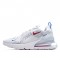 Nike Air Max 270 Unisex CD7338 100 White Red Blue Running Shoes 