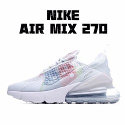 Nike Air Max 270 White Multi AH6789 201 Unisex Running Shoes 