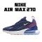 Nike Air Max 270 Womens AH6789 402 Deep Blue White Running Shoes 