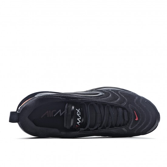 Nike Air Max 720 Black Red Running Shoes AO2924 013 Orange Mens 