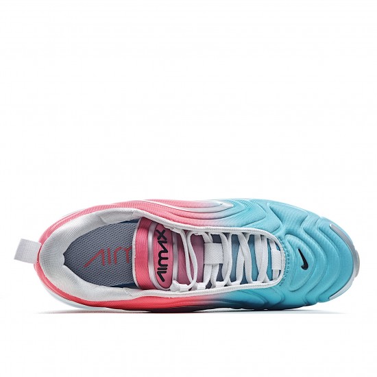 Nike Air Max 720 Womens AR9293 600 Red Silver Blue Running Shoes 