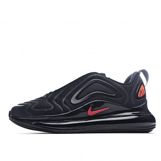 Nike Air Max 720 Black Red Running Shoes AO2924 013 Orange Mens 