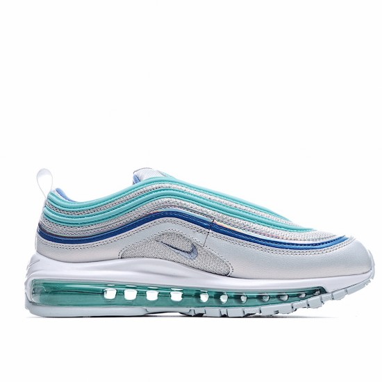 Nike Air Max 97 Blue Silver Running Shoes CT1965 400 Womens 