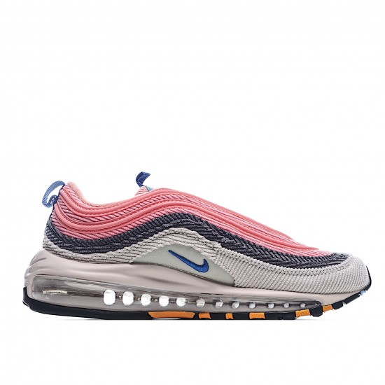 Nike Air Max 97 Pink Beige Running Shoes CQ7512 046 Unisex 