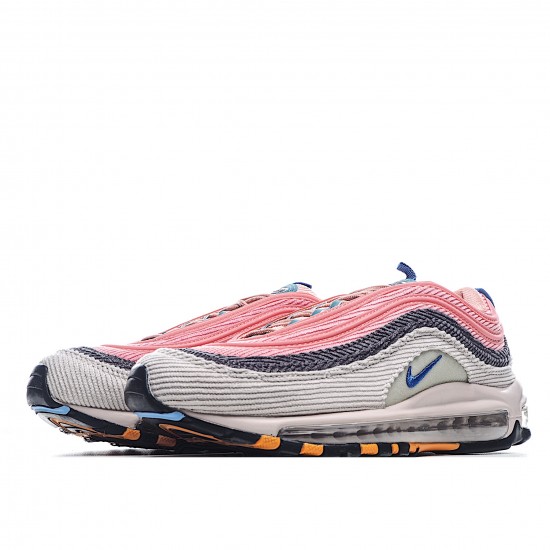 Nike Air Max 97 Pink Beige Running Shoes CQ7512 046 Unisex 