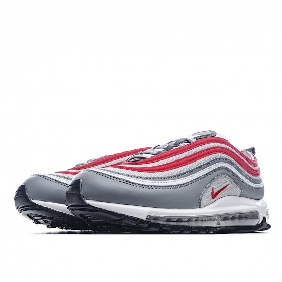 Nike Air Max 97 Red Gray Running Shoes 921522 017 Unisex 