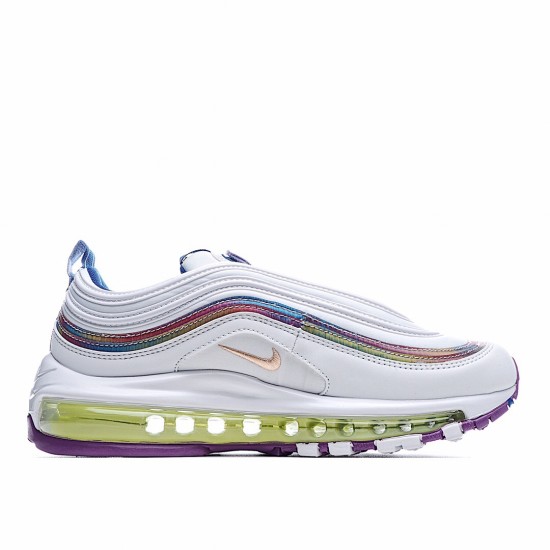 Nike Air Max 97 SE Womens CW2456 100 White Multi Running Shoes 