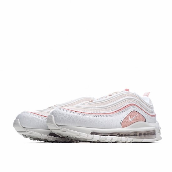 Nike Air Max 97 Summit White Bleached Coral 921733-104 Womens Running Shoes