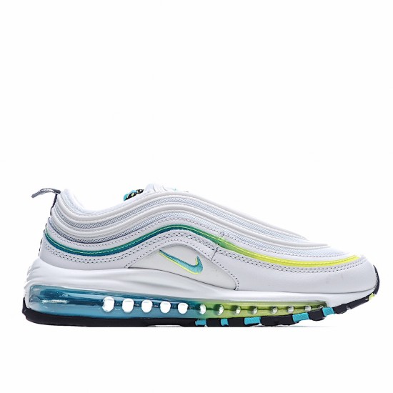 Nike Air Max 97 White Blue CZ5607 100 Unisex Running Shoes 