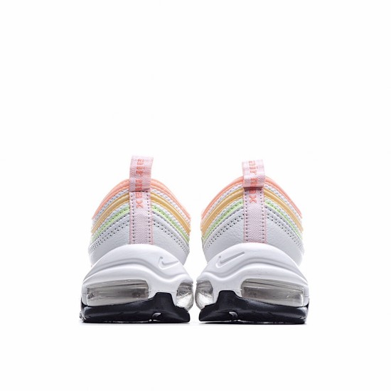 Nike Air Max 97 White Orange Running Shoes CZ6087 100 Womens 