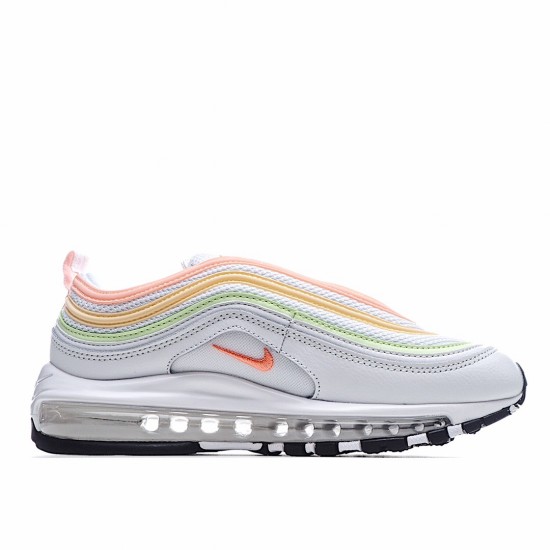 Nike Air Max 97 White Orange Running Shoes CZ6087 100 Womens 