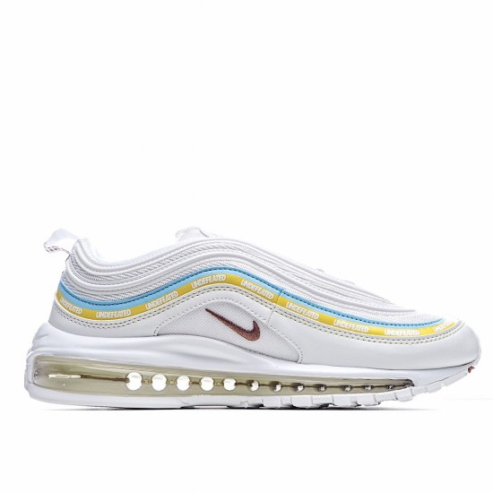 Nike Air Max 97 White Yellow Running Shoes AJ1986 007 Unisex 